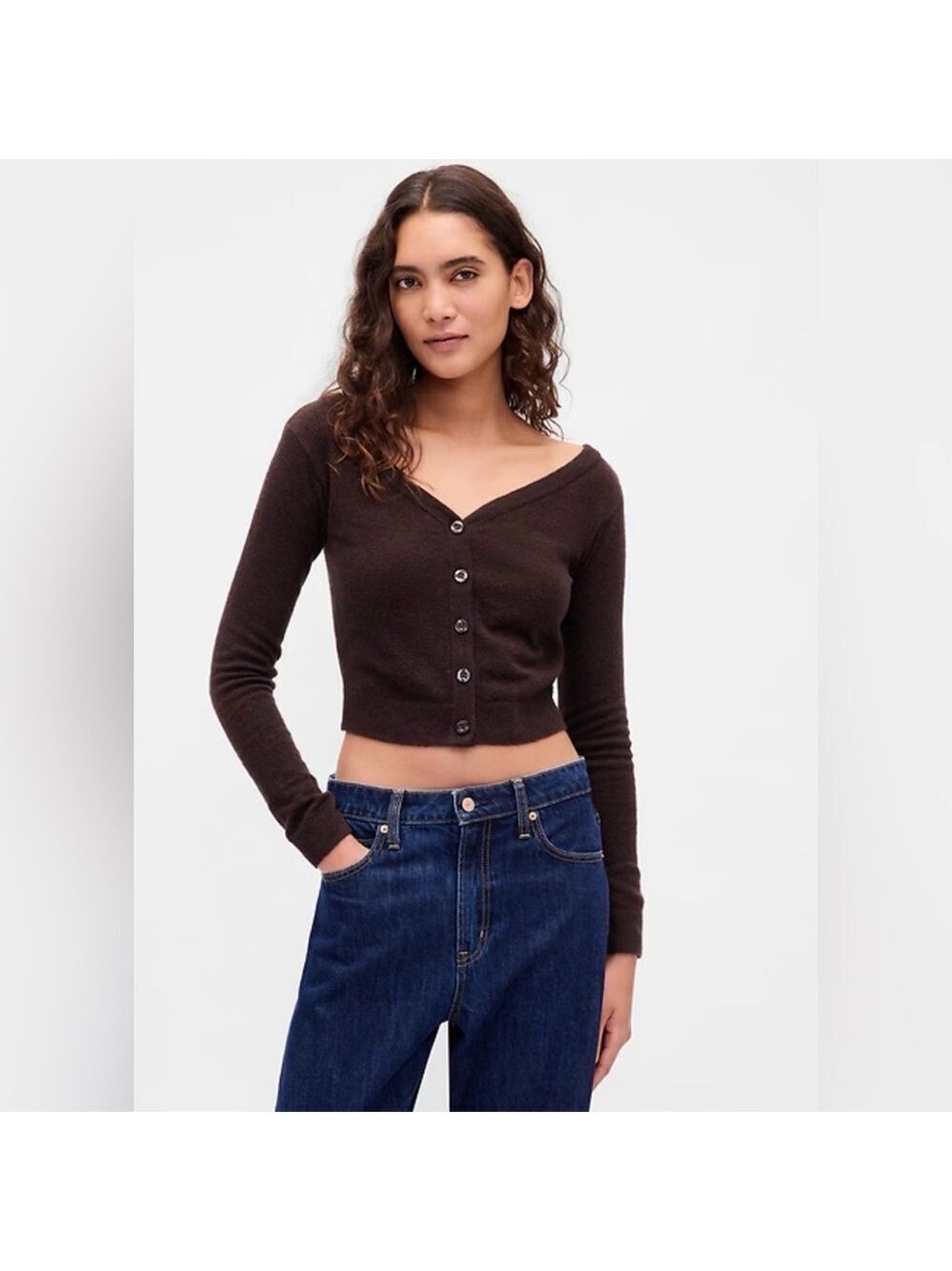Gap Lightweight Cashsoft Crop Cardigan Sweater NWT M Spring Casual Loungewear